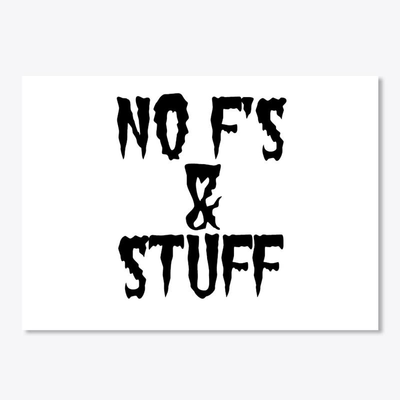 No F's & Stuff sticker